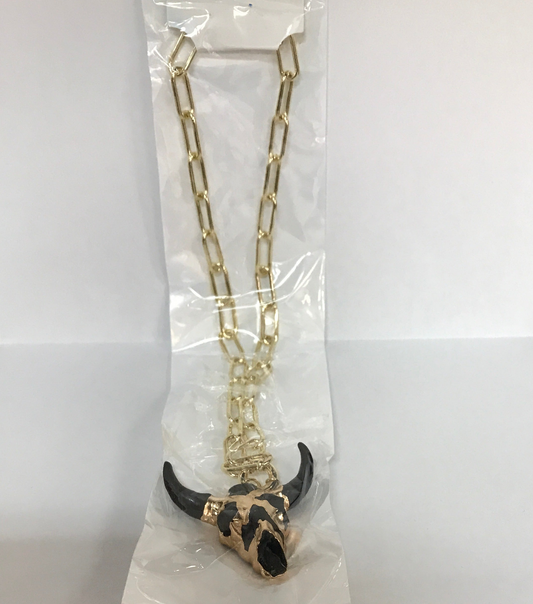 Collar de Toro Dorada y Negro