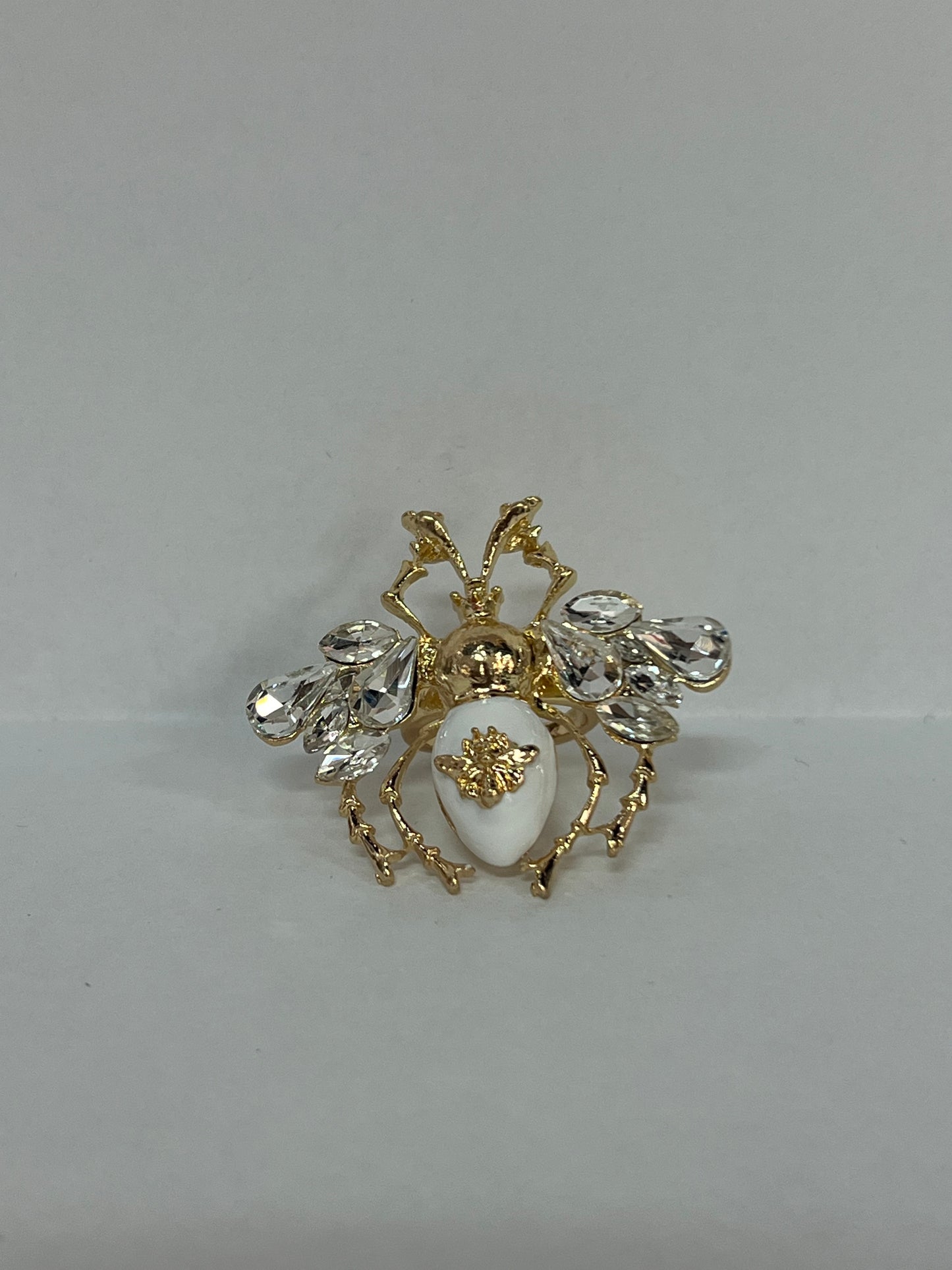 Bee Ring White One Size
