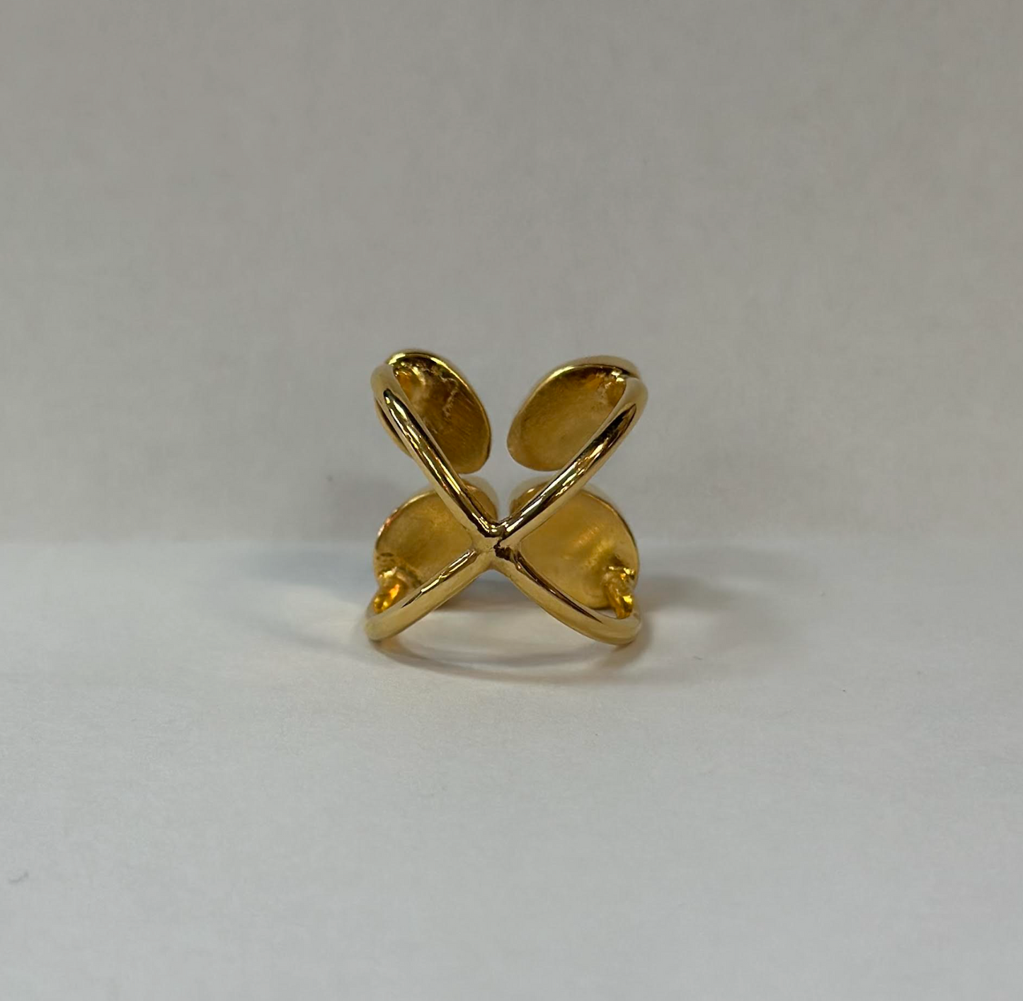 4 Eyes X Shaped Ring